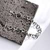 Tarnish Resistant 304 Stainless Steel Cable Chain Bracelets BJEW-P237-08P-3