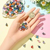 50Pcs 10 Colors ABS Plastic Imitation Pearl Charms KY-YW0001-84G-5