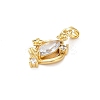 Brass Micro Pave Cubic Zirconia Pendants KK-M314-12G-2