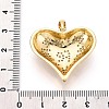 Brass Micro Pave Clear Cubic Zirconia Pendants KK-N268-97A-G-3