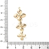 Brass Connector Charms KK-S513-02B-G-3