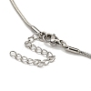 Non-Tarnish Virgin Mary Pendant Necklaces NJEW-S422-02P-3