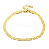 Ion Plating(IP) 304 Stainless Steel Herringbone Chain Bracelets for Women BJEW-A013-02B-G-1