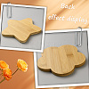 2Pcs 2 Styles Bamboo Saucer for Succulent Planter Pots AJEW-GF0011-43-5