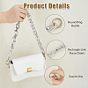 2Pcs 2 Styles CCB Plastic Rectangle Link Purse Chains FIND-HS0002-14P-4