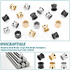18Pcs 3 Colors 304 Stainless Steel Beads STAS-UN0040-22-4