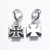 304 Stainless Steel European Dangle Charms STAS-P183-29AS-2