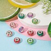 10Pcs 5 Colors Transparent Resin European Rondelle Beads RPDL-YW0001-07A-5