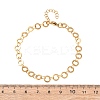 304 Stainless Steel Ring Link Chain Bracelets BJEW-P373-02A-G-5