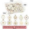 40Pcs 10 Styles Alloy Enamel Pendants ENAM-FS0004-04B-4