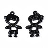 Spray Painted Alloy Pendants PALLOY-T077-165-5