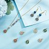 10Pcs 5 Colors Rack Plating Brass Micro Pave Cubic Zirconia Charms ZIRC-HY0001-03-4