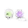 UV Plating Iridescent Transparent Acrylic Bead in Bead OACR-H112-08B-2
