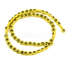 Handmade Millefiori Glass Flat Round Bead Strands LK-P010-06-2