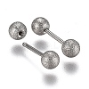 304 Stainless Steel Ball Stud Earrings EJEW-H113-01P-B-2