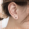  600Pcs 2 Color Plastic Tiny Ball Stud Earrings EJEW-NB0001-09-6
