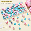 85Pcs 4 Styles Food Grade Eco-Friendly Silicone Beads SIL-YW0001-68-3