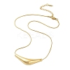 304 Stainless Steel Arc-shaped Pendant Necklaces for Women LS-NJEW-A049-01G-2