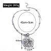 Mandala Flower Bohemian Style Alloy Pendant Necklaces FS-WG43472-01-6