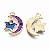 Alloy Enamel Pendants ENAM-S126-007-RS-3