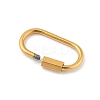 Ion Plating(IP) 304 Stainless Steel Screw Carabiner Lock Charms LS-STAS-H107-04D-G-2