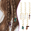 6 Sets 5 Styles Natural Tiger Eye & Rose Quartz & Amethyst FIND-NB0002-61-4