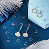 24Pcs 2 Colors Plastic Clip-on Earring Findings STAS-PH0005-70-5