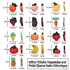Vegetables and Fruits Theme Resin Cabochons CRES-CJ0001-10-2