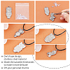 12Pcs 6 Style 304 Stainless Steel Pendants STAS-UN0024-59-5