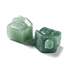 Natural Green Aventurine Carved Healing House Figurines DJEW-P015-01C-2