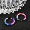 202 Stainless Steel Huggie Hoop Earrings EJEW-F111A-12mm-RC-3