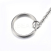 Tarnish Resistant 304 Stainless Steel Split Key Rings LS-STAS-G085-06-2
