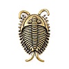 Brass Trilobite Miniature Figurines Statues for Home Office Desktop Ornament KK-S335-03AB-A-1