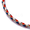Polyester Cord Braided Bracelet Makings MAK-Z003-01P-29-2