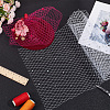 Gauze Bridal Veils AJEW-WH0314-489D-5