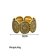 Alloy Oval Beaded Stretch Bracelets FS-WGED2CD-04-2