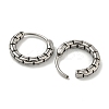 316 Surgical Stainless Steel Hoop Earrings EJEW-D096-19C-AS-2