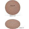 Flat Round Cork Record Mat DIY-WH0258-43-4