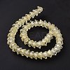 Transparent Glass Beads Strands LAMP-H061-01C-05-4