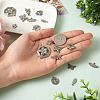 20Pcs 10 Style 304 Stainless Steel Pendants STAS-FW0001-28-6
