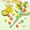 58Pcs 8 Styles Lemon Food Grade Eco-Friendly Silicone Focal Beads SIL-CJ0001-99-6