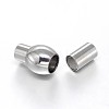 Tarnish Resistant 304 Stainless Steel Magnetic Clasps with Glue-in Ends LS-STAS-D059-33A-2