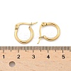 Ion Plating(IP) 304 Stainless Steel Hoop Earrings X-EJEW-N0016-11G-A-4