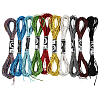 10 Skeins 12-Ply Metallic Polyester Embroidery Floss OCOR-WH20074-12A-1
