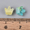Frosted Transparent Acrylic Beads FACR-T009-01E-4