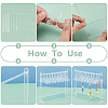 Coat Hanger Removable Acrylic Earring Displays EDIS-WH0041-02B-01-4