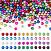 360Pcs 12 Colors Spray Painted Acrylic Beads MACR-TA0002-25-2
