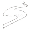 304 Stainless Steel Cable Chains Necklace Makings AJEW-P119-04A-P-1