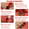 3Pcs 3 Styles Brass with Polyester and ABS Plastic Imitation Pearl Pendant Decorations HJEW-FH0001-81-5