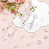 24Pcs Brass Clip-on Earring Converters Findings KK-SP0001-16S-4